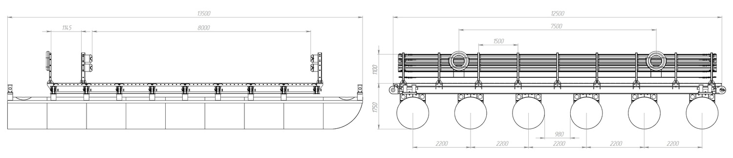 Конфигурации собираемых мостов марки МПКТ
