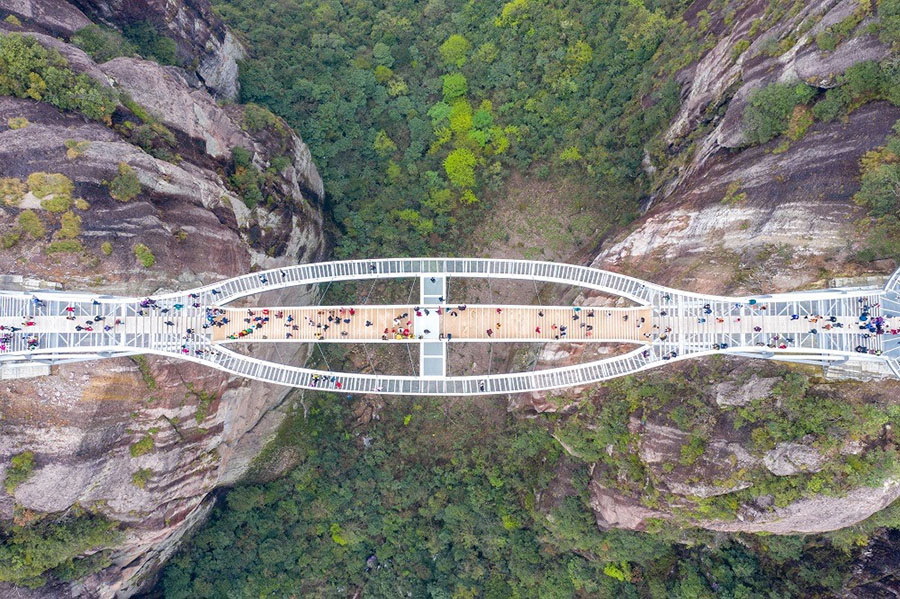 Мост Руйи / Жуйи (Ruyi Bridge) вид сверху